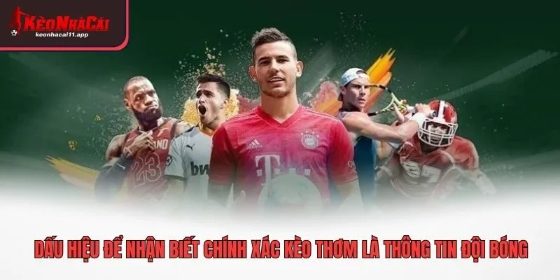 Dấu hiệu để nhận biết chính xác kèo thơm là thông tin đội bóng