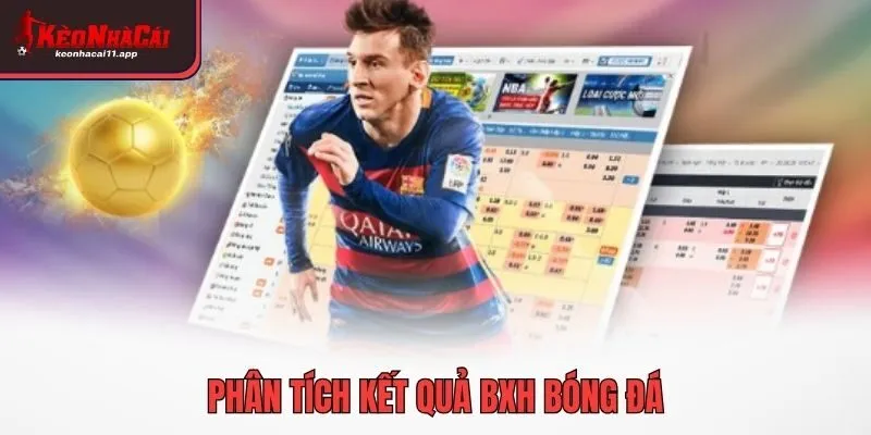 Phân tích kết quả BXH bóng đá