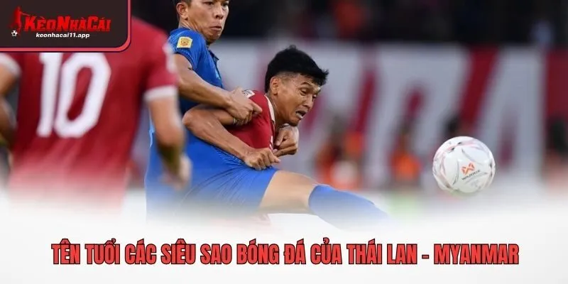 Tên tuổi các siêu sao bóng đá của Thái Lan - Myanmar