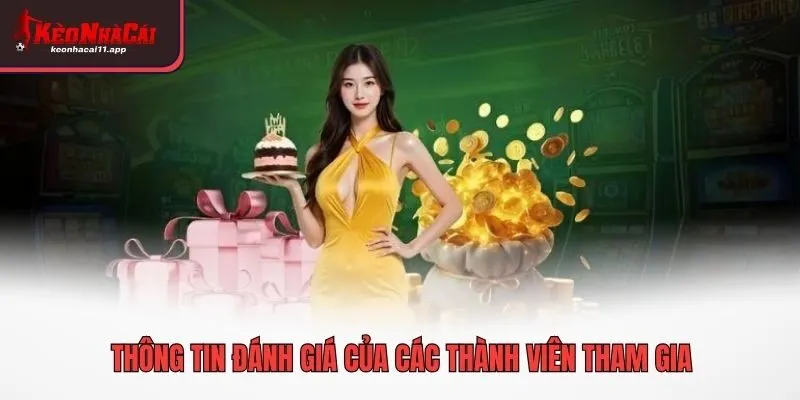 Thông tin đánh giá của các thành viên tham gia